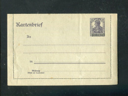 "SAARGEBIET" 1920, Kartenbrief Mi. K 3 ** (L1106) - Postal Stationery