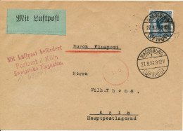 BF0714 / MAGDEBURG / LUFTPOST  -  27.9.26  ,  Nach Köln   -  Michel  380 - Luchtpost & Zeppelin