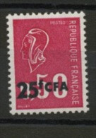 FRANCE SURCHARGÉ CFA - N° Yvert 393** - Unused Stamps