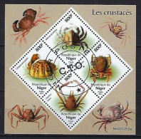 Animaux Crustacés Niger 2021 (390) Yvert N° 6146 à 6149 Oblitérés Used - Schaaldieren