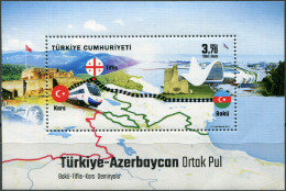 TURKEY - 2017 - S/S MNH ** - Opening Of Kars-Tbilisi-Baku Trans-Caucasus Railway - Unused Stamps