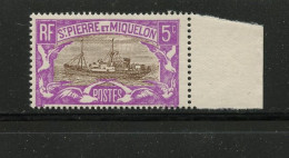 SAINT PIERRE ET MIQUELON 139 BATEAU LUXE NEUF SANS CHARNIERE - Unused Stamps