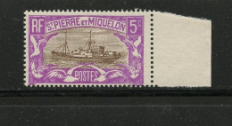 SAINT PIERRE ET MIQUELON 139 BATEAU LUXE NEUF SANS CHARNIERE - Neufs