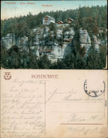 Ansichtskarte Hohnstein (Sächs. Schweiz) Brandhotel 1913  - Hohnstein (Saechs. Schweiz)