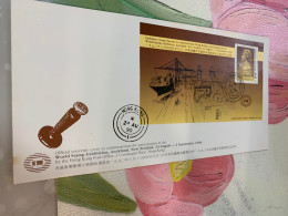 Hong Kong Stamp FDC 1990 NZ Exhibition GPO  Chops - Lettres & Documents