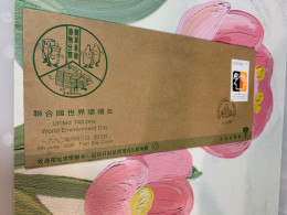 Hong Kong Stamp FDC Sponsored By 中郵會 Environment Day Special Cover - Briefe U. Dokumente