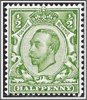 KGV SG339 ½d Green Downey Head Mounted Mint Hrd2d - Ungebraucht