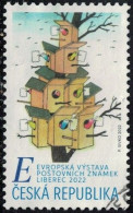 République Tchèque 2022 Oblitéré Used Oiseaux Dans Des Nichoirs Avec Des Lettres Y&T CZ 1025 SU - Used Stamps