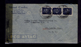 Gc8448 PORTUGAL Open By Examined  #5492 Censored Mailed 1944 Lisboa »St.Louis -USA - Altri & Non Classificati