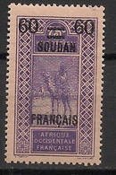 SOUDAN - 1922-27 - N°YT. 43 - Targui 60c Sur 75c - Neuf Luxe ** / MNH / Postfrisch - Ungebraucht