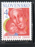 SLOVAKIA SLOVACCHIA SLOVENSKO 2000 CHRISTMAS NATALE NOEL WEIHNACHTEN NAVIDAD 4s MNH - Unused Stamps