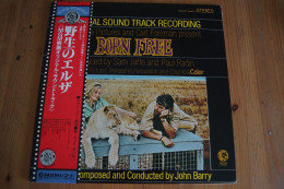 BORN FREE JOHN BARRY VIRGINIA Mc KENNA BILL TRAVERS RARE  LP JAPONAIS 1977 - Soundtracks, Film Music