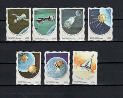 Nicaragua 1984 Space, Set Of 7 MNH - Amérique Du Nord