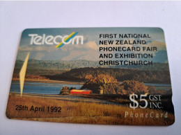 NEW ZEALAND  MAGNETIC $ 5,-/ OVERPRINT /FIRST NATIONAL PHONECARD FAIR 1992/ 7NZLB/ MINT     **16560** - Neuseeland