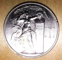 BELGIQUE Médaille D'honneur De L'Union Des Industries Chimiques Bronze Argenté - Professionals / Firms