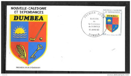 1988 - PA 257 - Blason De Dumbéa - 5 - FDC
