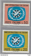 1967 - ITALIA REPUBBLICA - ANNO INTERNAZIONALE DEL TURISMO  - SERIE COMPLETA  2 VALORI   - NUOVO - 1961-70: Ungebraucht