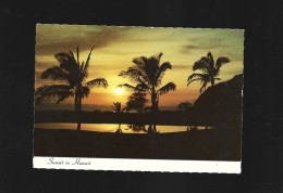 Hawaii Sunset Photo Card USA Htje - Big Island Of Hawaii