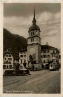 Altdorf - Dorfplatz Mit Telldenkmal - Altdorf