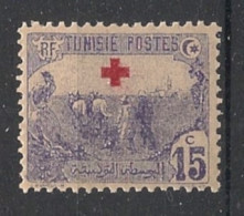 TUNISIE - 1915-16 - N°YT. 49 - Croix Rouge 15c Violet - Neuf Luxe** / MNH / Postfrisch - Ungebraucht