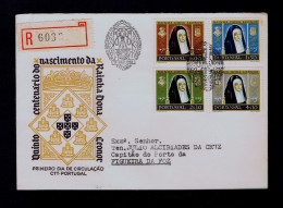 Gc8453 PORTUGAL Dª LEONOR Queen 500 Ann. Fdc 1958-12-17 LISBOA (mailed SCARCE) Figueira Da Foz Pmk - Altri & Non Classificati