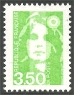 358 France Yv 2821 Marianne Bicentenaire 2f 50 Vert Green MNH ** Neuf SC (2821-1) - 1989-1996 Marianne Du Bicentenaire