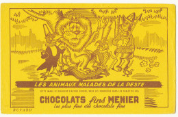 BU 2816 -  BUVARD  CHOCOLATS MENIER  LE CHENE ET LE ROSEAU - Cocoa & Chocolat