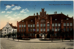 Wittenberge, Neue Bürgerschule Mit Jahnbrunnen - Wittenberge