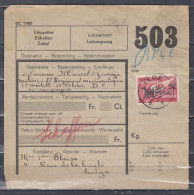 Vrachtbrief Met Stempel Liege A1L - Dokumente & Fragmente