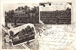 Gruss Aus Schloss Piesing - Litho - Haiming - Altoetting