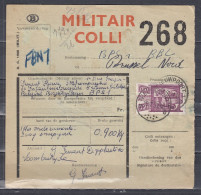 Vrachtbrief Met Stempel Nieuwpoort 1B Militair Colli - Documents & Fragments