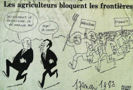 ► Coupure De Presse  Quotidien Le Figaro Jacques Faisant 1983   Agriculteurs Bloquent Les Frontièresétudiants PS - 1950 - Today