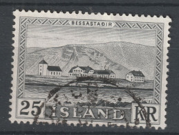 Island 277 Gestempelt - 25 Kr. Parlament 1952 - Gebruikt