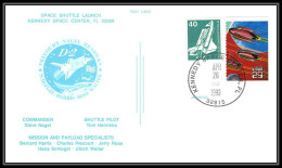 1290 Espace (space Raumfahrt) Lettre (cover) Columbia Shuttle (navette) Sts 55 USA 26/4/1993 Allemagne (germany BERLIN) - USA