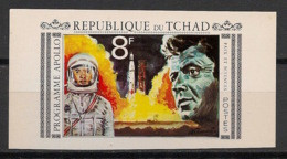 TCHAD - 1969 - JFK / Kennedy / Apollo - Non Dentelé / Imperf.- Neuf Luxe ** / MNH / Postfrisch - Kennedy (John F.)