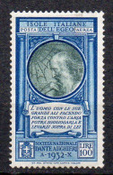 Egeo 1932 Posta Aerea Dante N. 21 MLH* Sassone 30 Euro; - Egeo