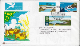 Afrique Du Sud 1972 Y&T 332 à 334 Sur FDC. Barrage H.-F. Verwoerd. Hendrik Frensch Verwoerd, 1er Ministre Assassiné 1966 - Water