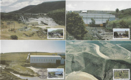 Transkei 1986 Y&T 189 à 192 Sur FDC. Stations Hydroélectriques - Wasser