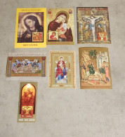 ROMANIA HOLY EASTER &CHRISTMAS &PAINTINGS RELIGIOUS 7 MINIATURE SHEETS USED - Used Stamps