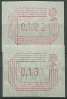 Großbritannien ATM 1984 Automatenmarken Satz 2 Werte ATM 1.1 S1 Postfrisch - Post & Go (distributeurs)