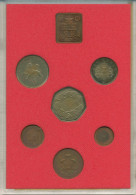 Großbritannien 1973 Kursmünzen 1/2 Penny - 50 Pence, KM PS 29, PP (m5543) - Other & Unclassified