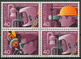 Schweiz 1978 Sicherheit Am Arbeitsplatz 1134/36 S ZD 22/24 Postfrisch - Unused Stamps