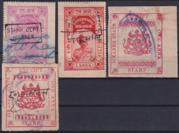 F-EX49717 INDIA UK ENGLAND FEUDATARY STATE REVENUE. BIKANER COURT FEE.  - Dienstzegels