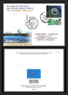 3089 Espace (space) Lettre (cover Briefe) Russie (Russia) 8/5/2208 Numéroté Tirage 50 Years Of Space Spoutnik Sputnik - Russia & USSR