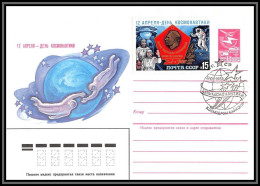 2706 Espace (space Raumfahrt) Entier Postal (Stamped Stationery) Russie (Russia) Cosmonauts Day Gagarin 12/4/1985 - Russia & USSR