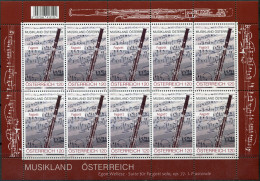 Austria 2024. Musical Instruments. Bassoon (MNH OG) Miniature Sheet - Ongebruikt