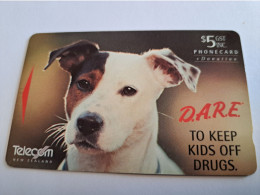 NEW ZEALAND  MAGNETIC $ 5,-DOG SPOT/ DARE/ TO KEEP KIDS OFF DRUGS /ADDB  / VERY FINE USED    **16564** - Neuseeland