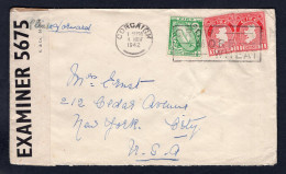 IRELAND 1942 Censored Cover To USA (p2456) - Lettres & Documents
