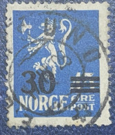NORWAY 1927 45 Ore Definitive Stamps, 1922-1949 Series Surcharged 30 Usued - Usados
