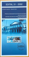 Brochure Brazil Edital 2002 31 National Archives Without Stamp - Lettres & Documents